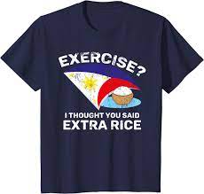 Exercise? Extra Rice!