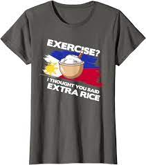 Exercise? Extra Rice!